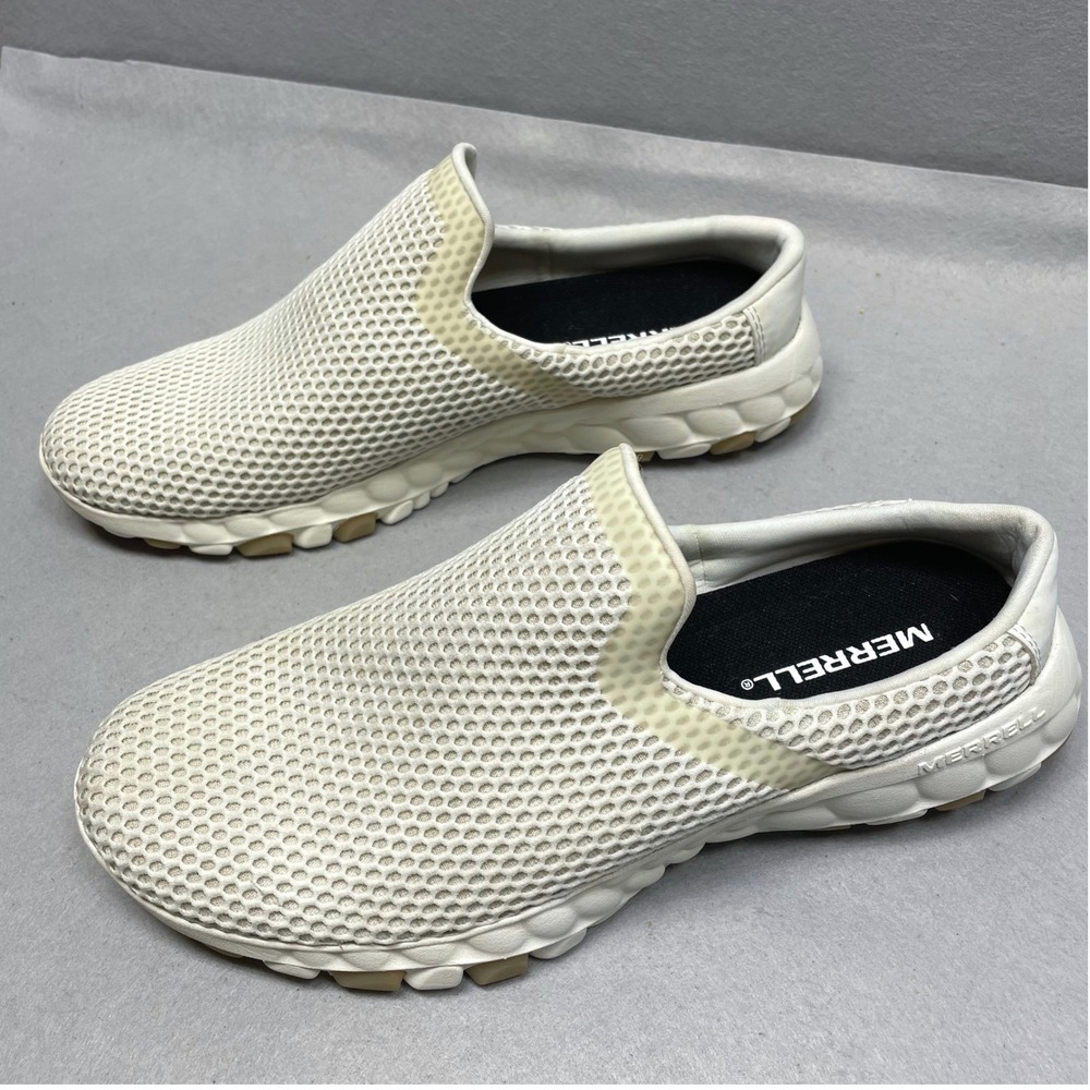 Merrell Nova Moc Slip On Shoes Womens 10 White Mesh Breathable - Picture 2 of 8